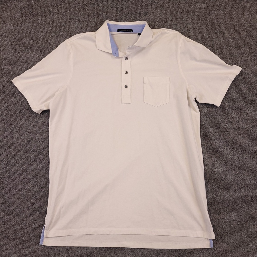 Greyson Golf Polo Shirt Mens XL White Performance Stretch Embroidered Golfer